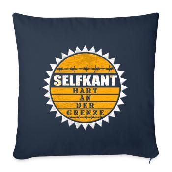 Selfkant - hart an der Grenze - Sofakissenbezug 45 x 45 cm - Navy - Vorne