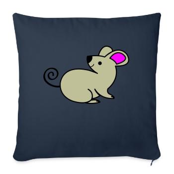 Mouse - Sofa pillowcase 17,3'' x 17,3'' (45 x 45 cm) - navy - Front