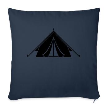 Tente extérieure Design Cool - Housse de coussin décorative 45 x 45 cm - bleu marine - Devant