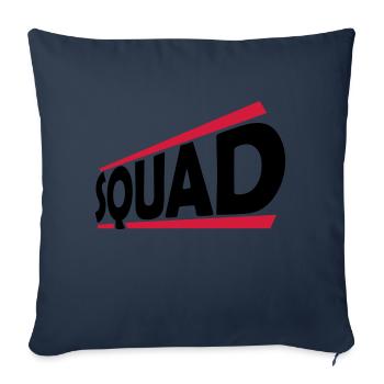 Squad Team Logo Design - Sofa pillowcase 17,3'' x 17,3'' (45 x 45 cm) - navy - Front