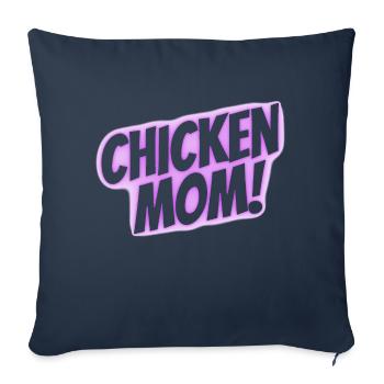 chicken mom - Sofakissenbezug 45 x 45 cm - Navy - Vorne