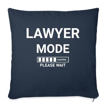Lawyer Mode Loading Please Wait - Sofa pillowcase 17,3'' x 17,3'' (45 x 45 cm) - navy - Front