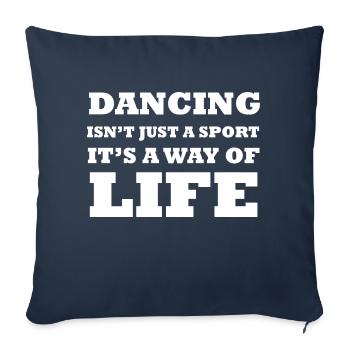 Danse Musique de danse - Housse de coussin décorative 45 x 45 cm - bleu marine - Devant