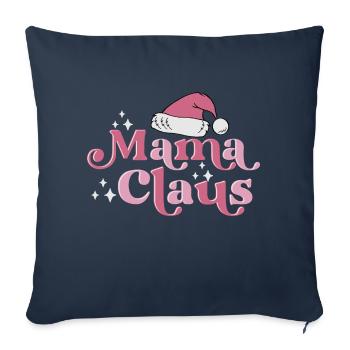 Mama Claus - Sofakissenbezug 45 x 45 cm - Navy - Vorne