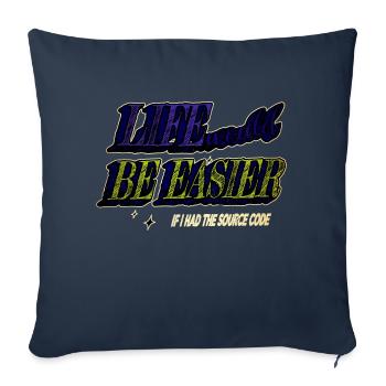 Profession Computer Science - Sofa pillowcase 17,3'' x 17,3'' (45 x 45 cm) - navy - Front
