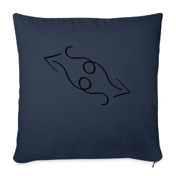 pfeile - Sofakissenbezug 45 x 45 cm - Navy - Vorne