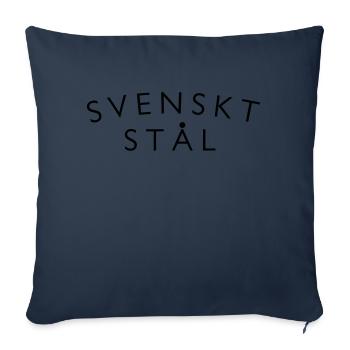Schwedischer Stahl - Sofakissenbezug 45 x 45 cm - Navy - Vorne