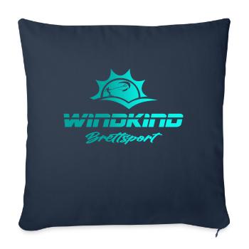 Surfing - Sofa pillowcase 17,3'' x 17,3'' (45 x 45 cm) - navy - Front