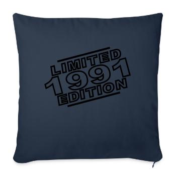 year 1991 limited edition - Sofa pillowcase 17,3'' x 17,3'' (45 x 45 cm) - navy - Front