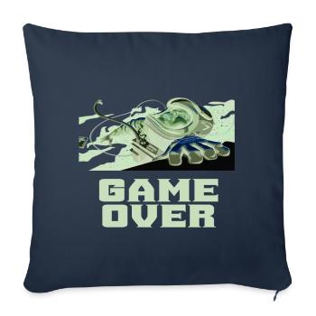Astronaute espace vol spatial espace fusée cadeau - Housse de coussin décorative 45 x 45 cm - bleu marine - Devant