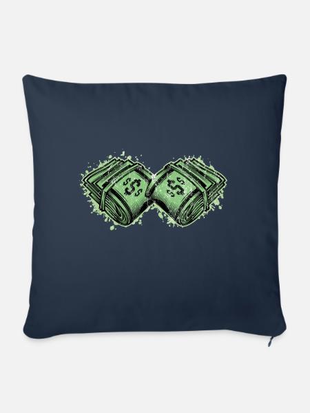 Geld Bündel - Sofakissenbezug 45 x 45 cm - Navy