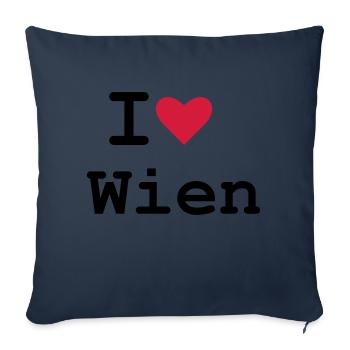 Wien - Sofakissenbezug 45 x 45 cm - Navy - Vorne