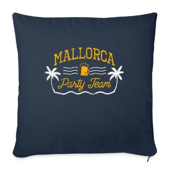 Mallorca Party Team Bier - Sofakissenbezug 45 x 45 cm - Navy - Vorne
