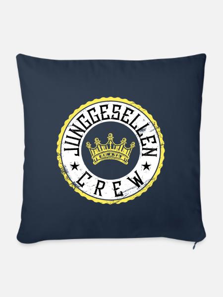 junggesellen crew - Sofakissenbezug 45 x 45 cm - Navy