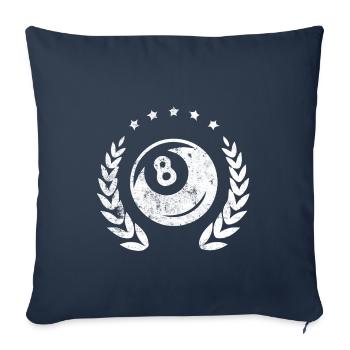 Billiard 8 kranz billiard - Sofakissenbezug 45 x 45 cm - Navy - Vorne