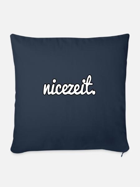 nicezeit. - Sofakissenbezug 45 x 45 cm - Navy