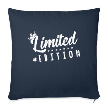 limited edition crown - Sofa pillowcase 17,3'' x 17,3'' (45 x 45 cm) - navy - Front