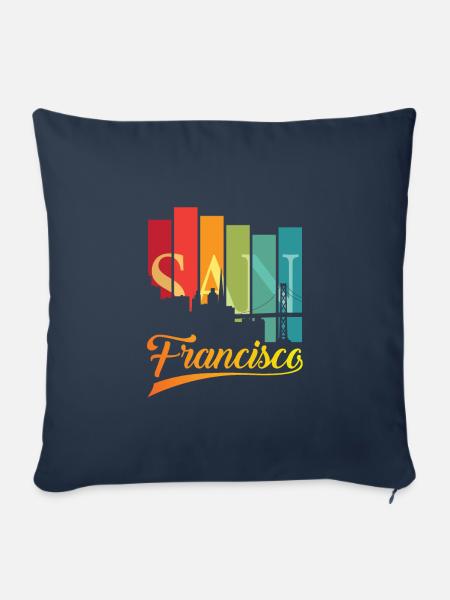 San Francisco - Sofakissenbezug 45 x 45 cm - Navy