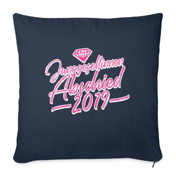 partie de poule 2019 diamant - Housse de coussin décorative 45 x 45 cm - bleu marine - Devant