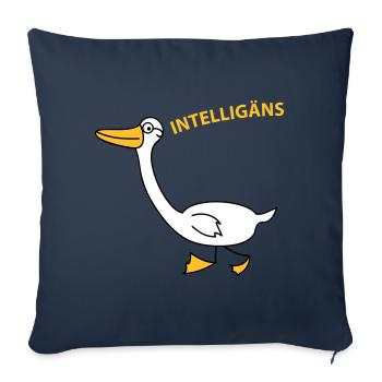 Intelligente Gans - Sofakissenbezug 45 x 45 cm - Navy - Vorne