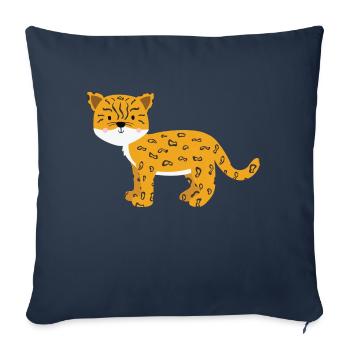 jaguar - Sofa pillowcase 17,3'' x 17,3'' (45 x 45 cm) - navy - Front
