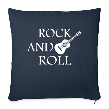 Rock Music Rock and Roll - Sofa pillowcase 17,3'' x 17,3'' (45 x 45 cm) - navy - Front