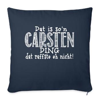 Carsten - Sofakissenbezug 45 x 45 cm - Navy - Vorne