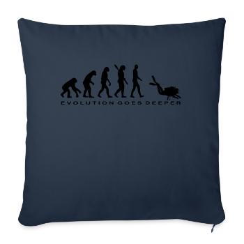 Diving Dive tauchen - Sofakissenbezug 45 x 45 cm - Navy - Vorne