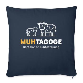 Kühe Rinder Kuh Landwirt - Sofakissenbezug 45 x 45 cm - Navy - Vorne