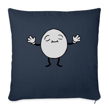 Egg Man Design - Sofa pillowcase 17,3'' x 17,3'' (45 x 45 cm) - navy - Front