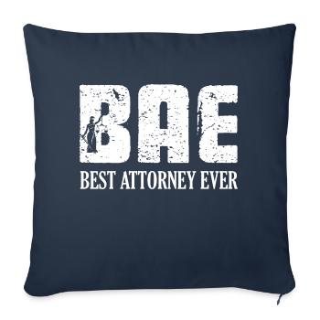 BAE Best Attorney Ever Advocate Lawyer - Sofakissenbezug 45 x 45 cm - Navy - Vorne