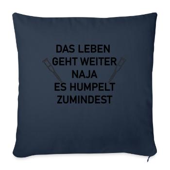 Das leben geht weiter - Sofakissenbezug 45 x 45 cm - Navy - Vorne