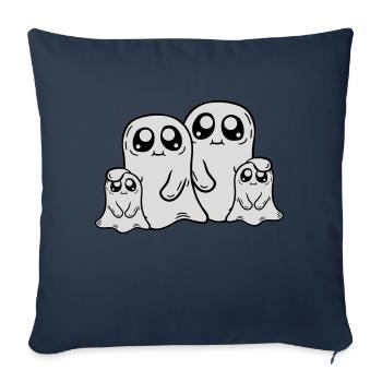 Eltern Kinder Geister Familie - Sofakissenbezug 45 x 45 cm - Navy - Vorne