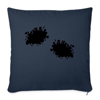 Taches - Housse de coussin décorative 45 x 45 cm - bleu marine - Devant