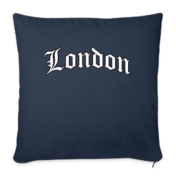 Classic London University Style Logo - Sofa pillowcase 17,3'' x 17,3'' (45 x 45 cm) - navy - Front