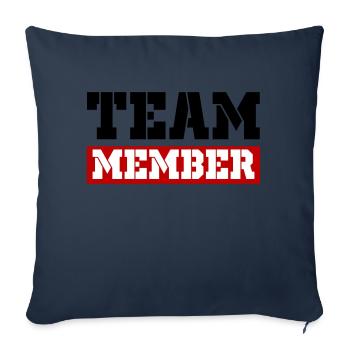 Team Member - Sofa pillowcase 17,3'' x 17,3'' (45 x 45 cm) - navy - Front