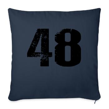 48 Number Leotard - Sofa pillowcase 17,3'' x 17,3'' (45 x 45 cm) - navy - Front