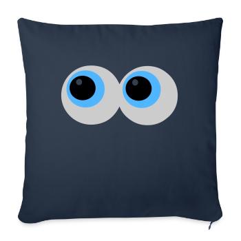 Eyes - Sofa pillowcase 17,3'' x 17,3'' (45 x 45 cm) - navy - Front