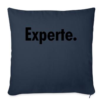 Experte - Sofakissenbezug 45 x 45 cm - Navy - Vorne