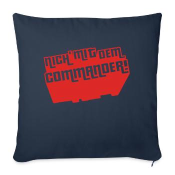 Not with the Commander! - Sofa pillowcase 17,3'' x 17,3'' (45 x 45 cm) - navy - Front