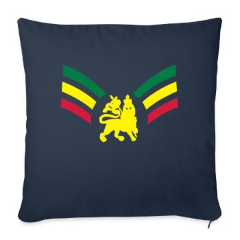reggae_ambassador_3clr - Housse de coussin décorative 45 x 45 cm - bleu marine - Devant