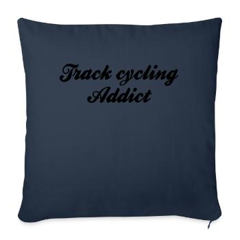 track cycling addict - Sofa pillowcase 17,3'' x 17,3'' (45 x 45 cm) - navy - Front