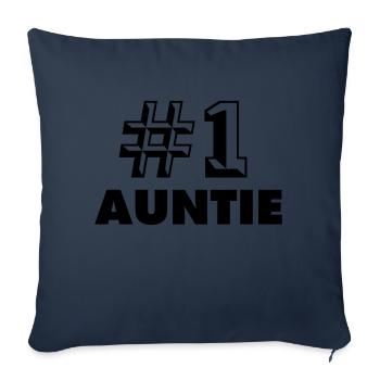number one auntie - Sofakissenbezug 45 x 45 cm - Navy - Vorne
