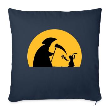 Bunny rabbit carrot death reaper bunny carrot - Sofa pillowcase 17,3'' x 17,3'' (45 x 45 cm) - navy - Front