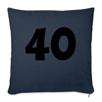 40 - Sofakissenbezug 45 x 45 cm - Navy - Vorne