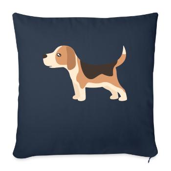 beagle - Sofakissenbezug 45 x 45 cm - Navy - Vorne