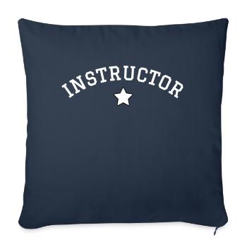 Instructor - Sofa pillowcase 17,3'' x 17,3'' (45 x 45 cm) - navy - Front