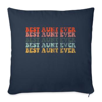 Best Aunt Ever - Beste Tante - Sofa pillowcase 17,3'' x 17,3'' (45 x 45 cm) - navy - Front