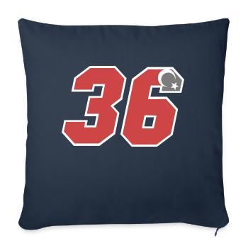 Kars - Sofakissenbezug 45 x 45 cm - Navy - Vorne
