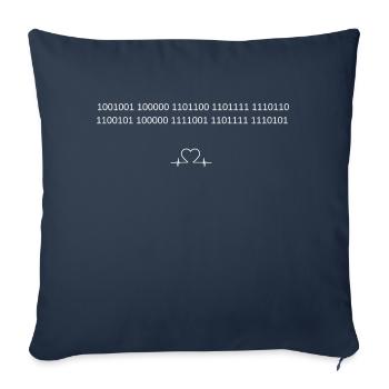 SecretLoveW2 - Sofa pillowcase 17,3'' x 17,3'' (45 x 45 cm) - navy - Front